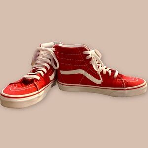 VANS Red High top sneakers